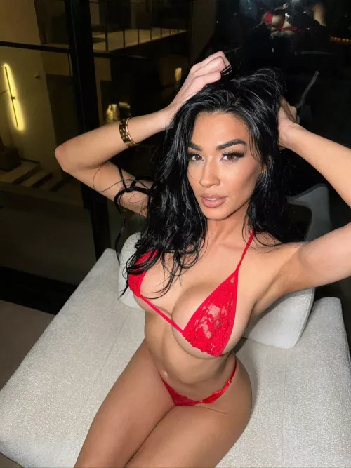 How do you like my boobs on red?