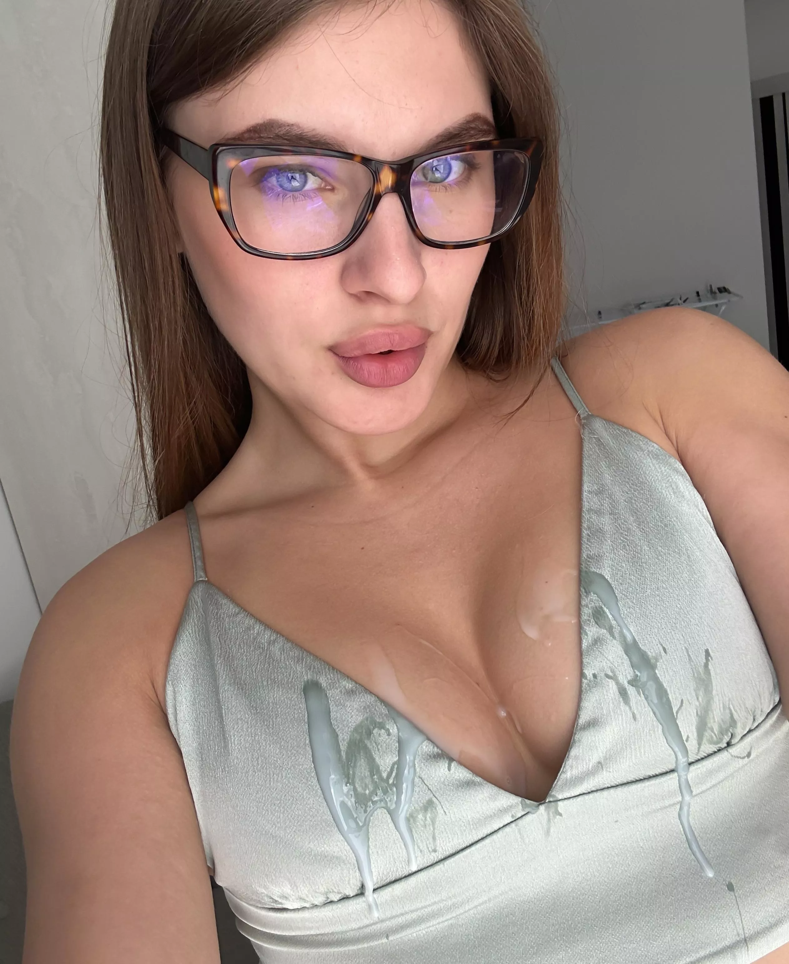 I love it when there's cum on clothes