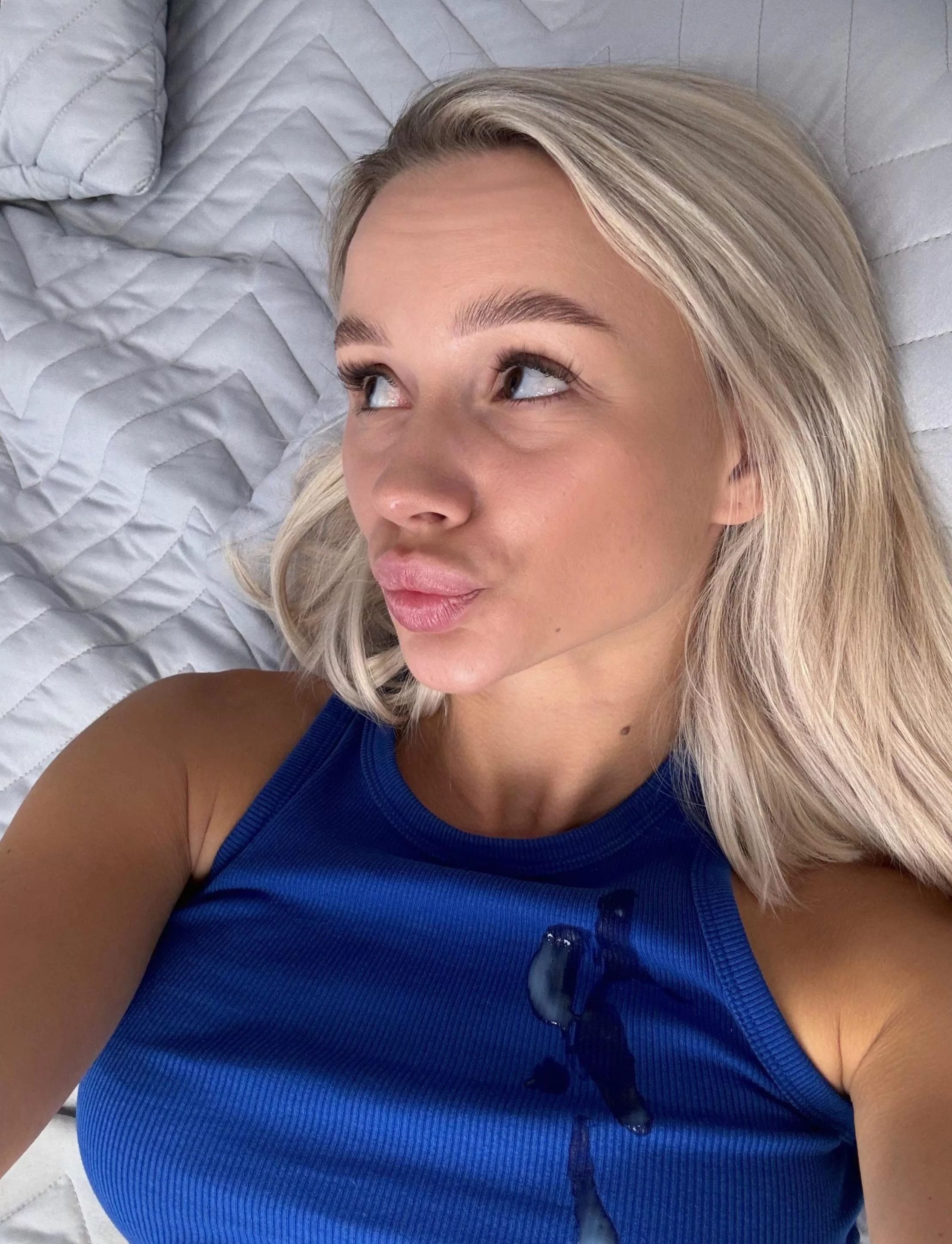 I wouldn't mind if you licked it off my clothes