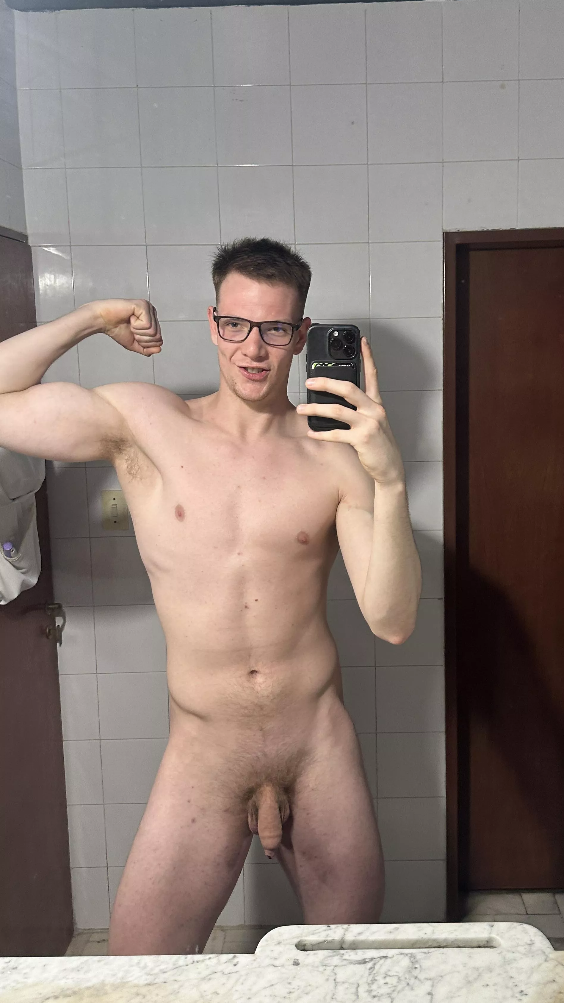 If you suck my armpit you're going to make my cock hard 