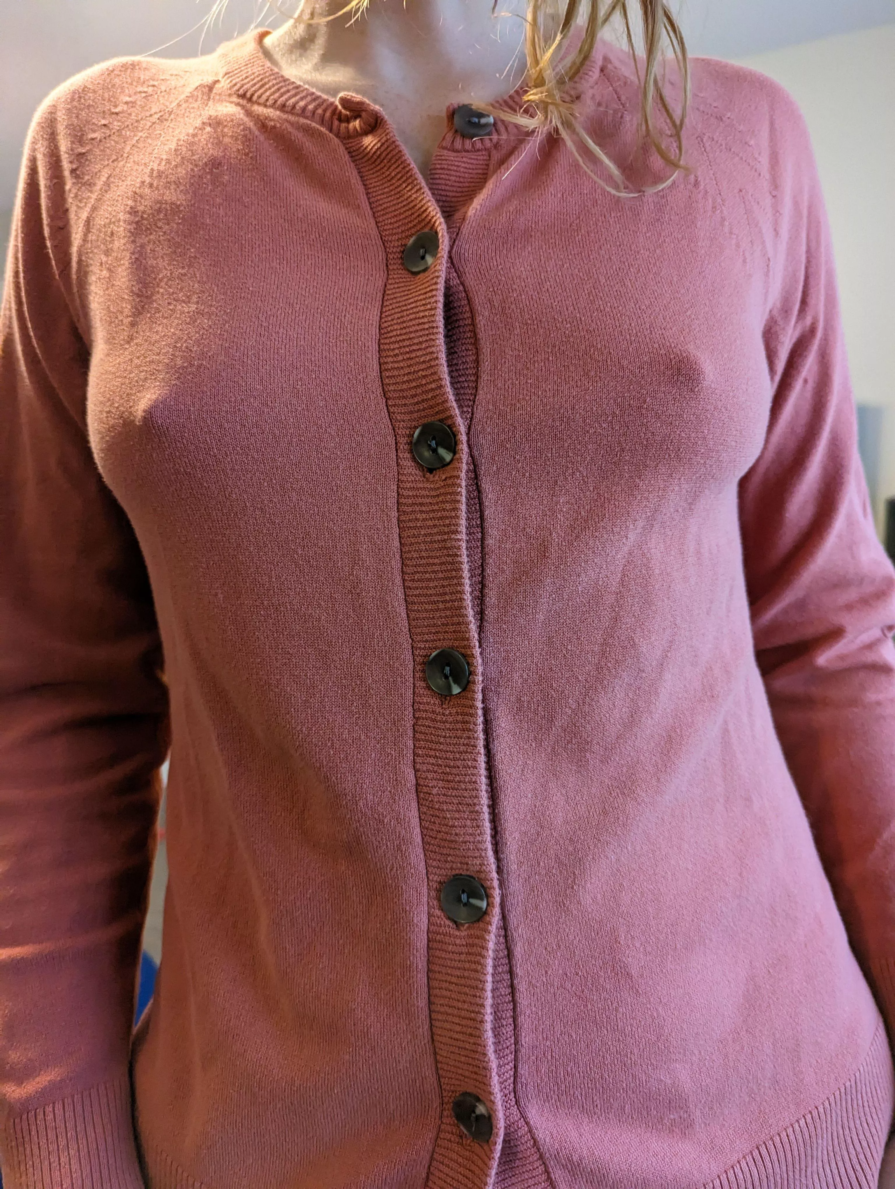 Just all conservative and buttoned up like a librarian. Hehe.