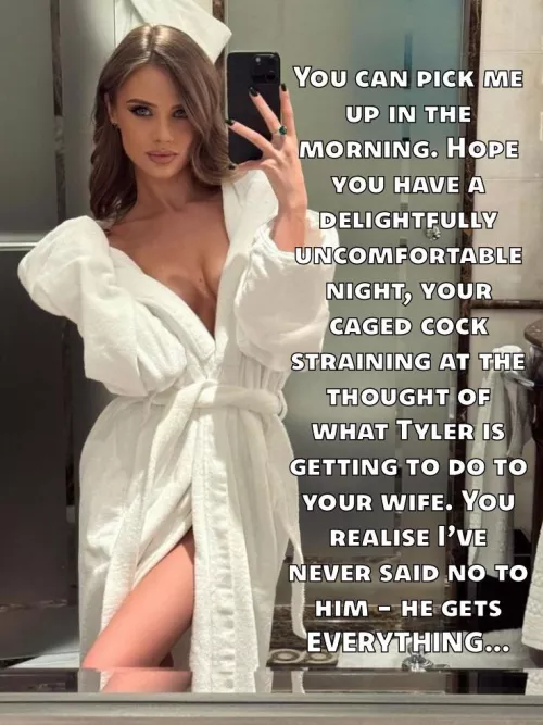 Of course he gets it all. He deserves it, just like she deserves a REAL man. 