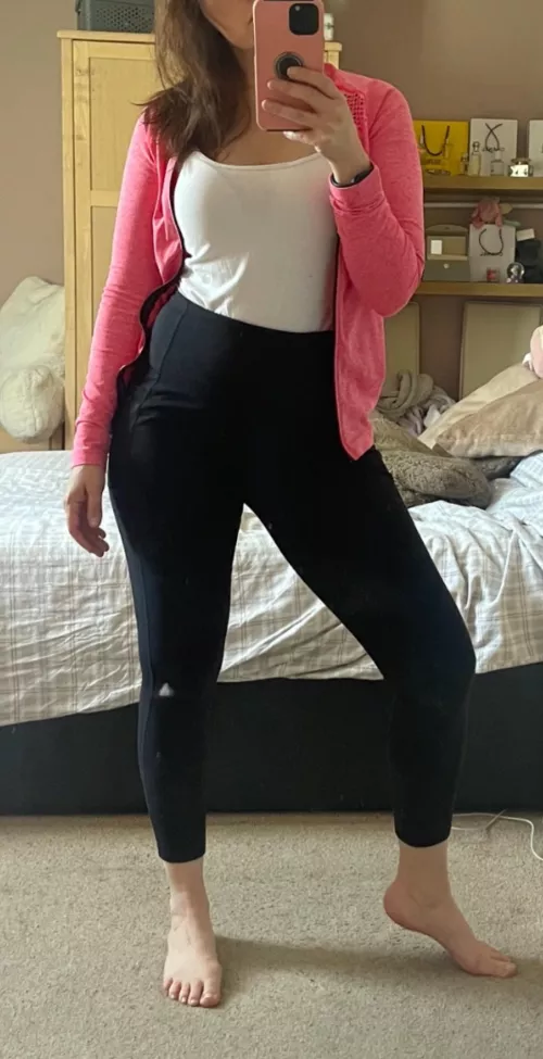 Ready for a session in my black yoga pants