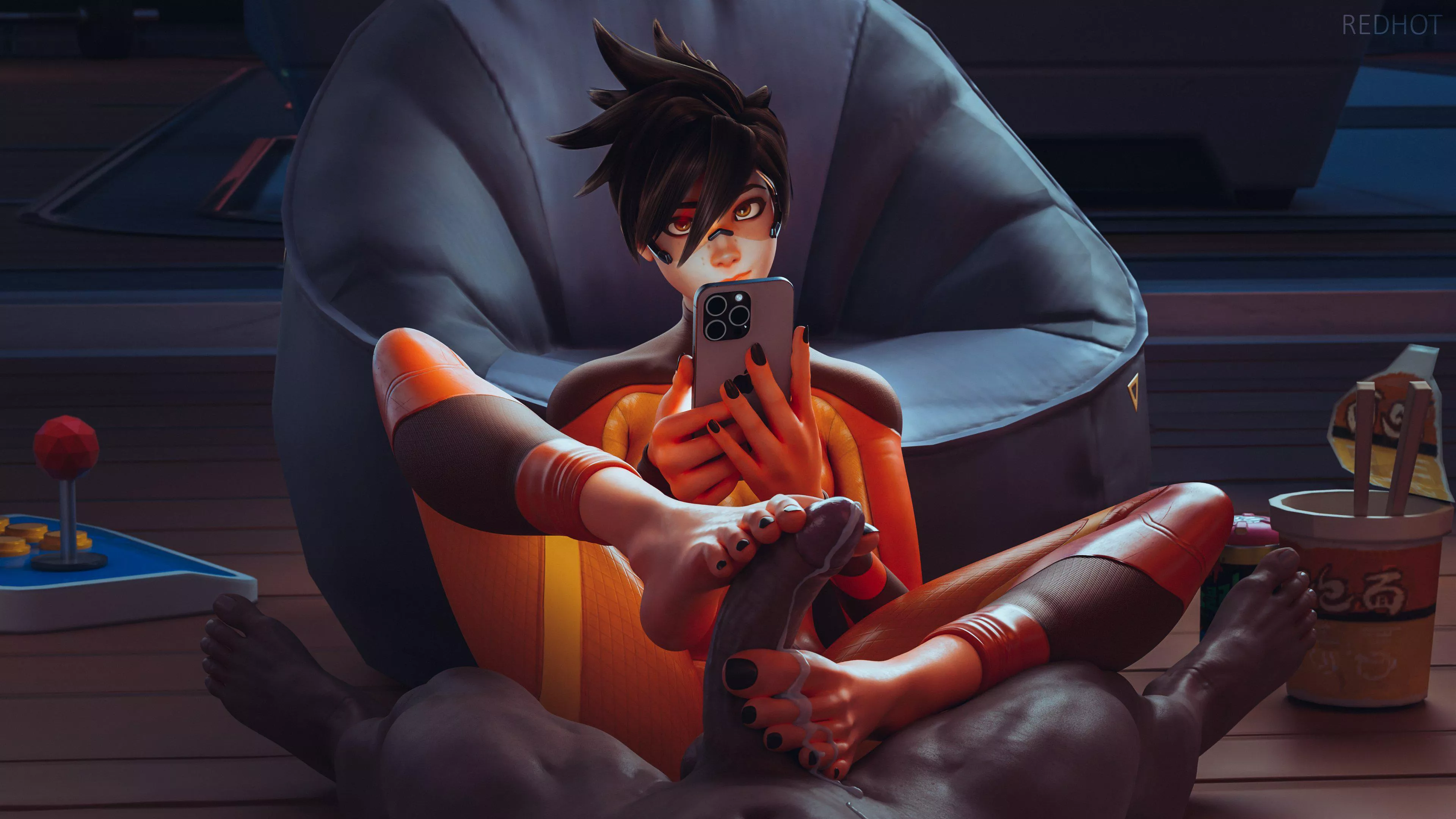 Tracer Footjob (RedHot) [Overwatch]