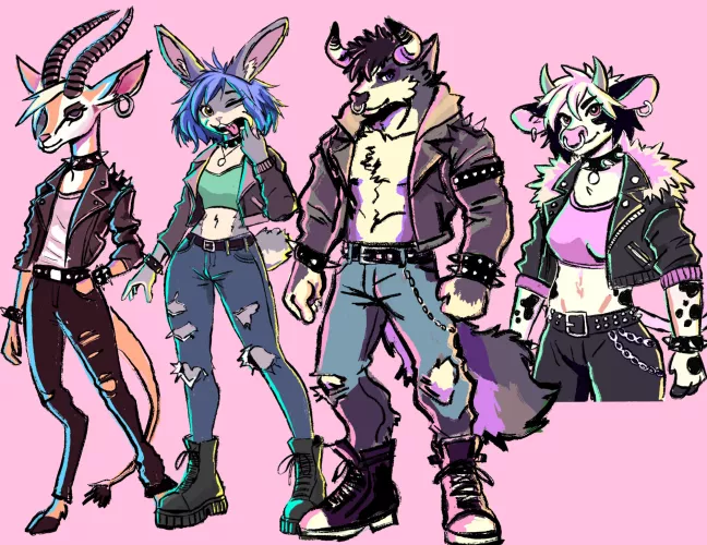 Character Showcase (designed and drawn by me)