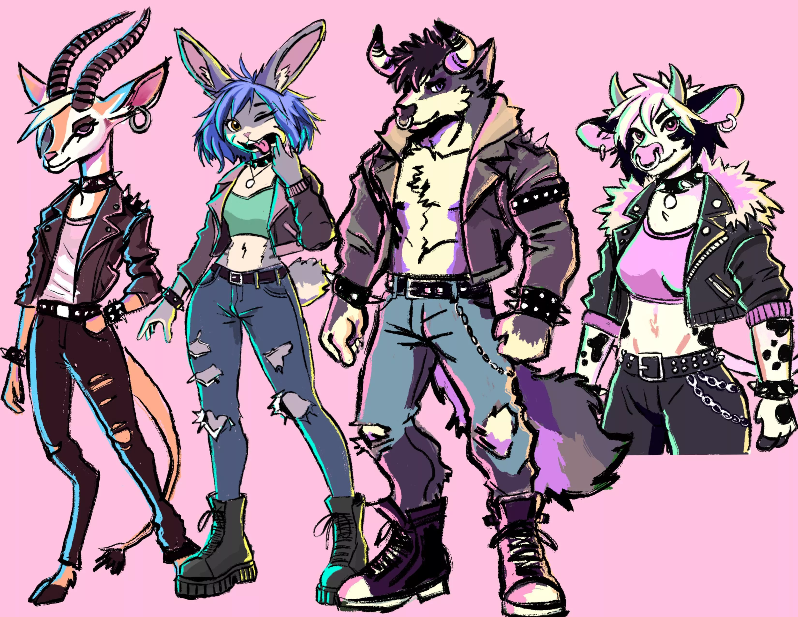 Character Showcase (designed and drawn by me)