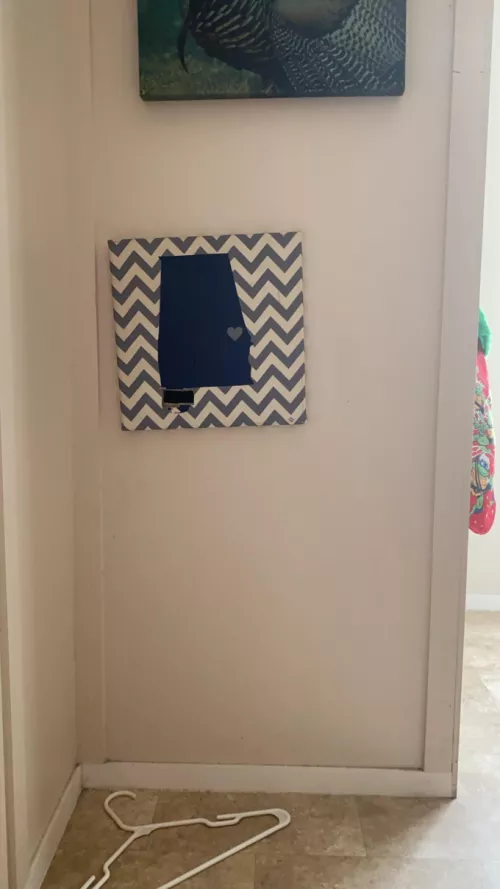 Does your wife let you have a peep hole to watch from?