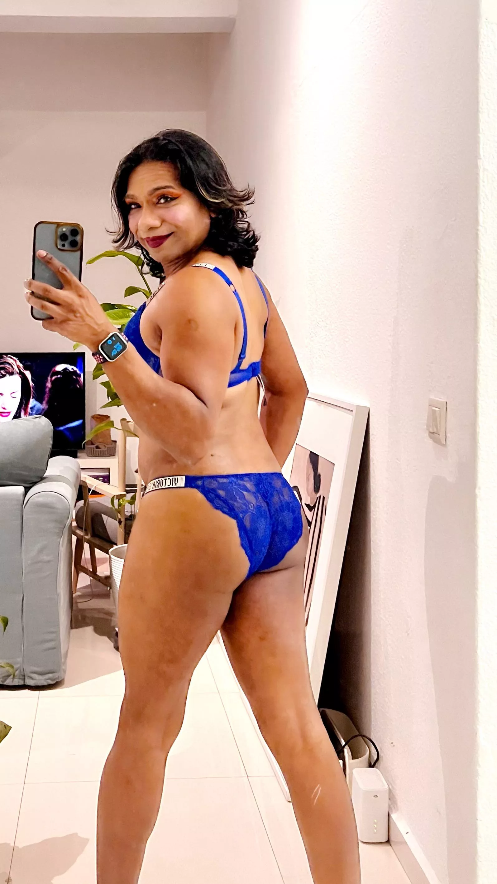 How do I look in blue ?