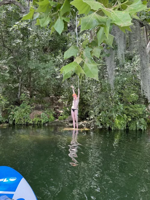 I had a huggggggeeee audience for this swing 