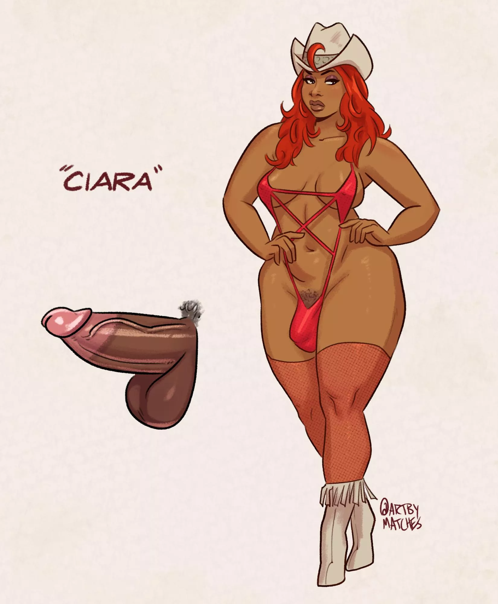 Large body cowgirl [ArtByMatches]