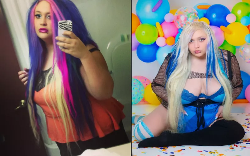 Lost weight, went blonde, studied makeup, better fashion, etc. Still a virgin though.