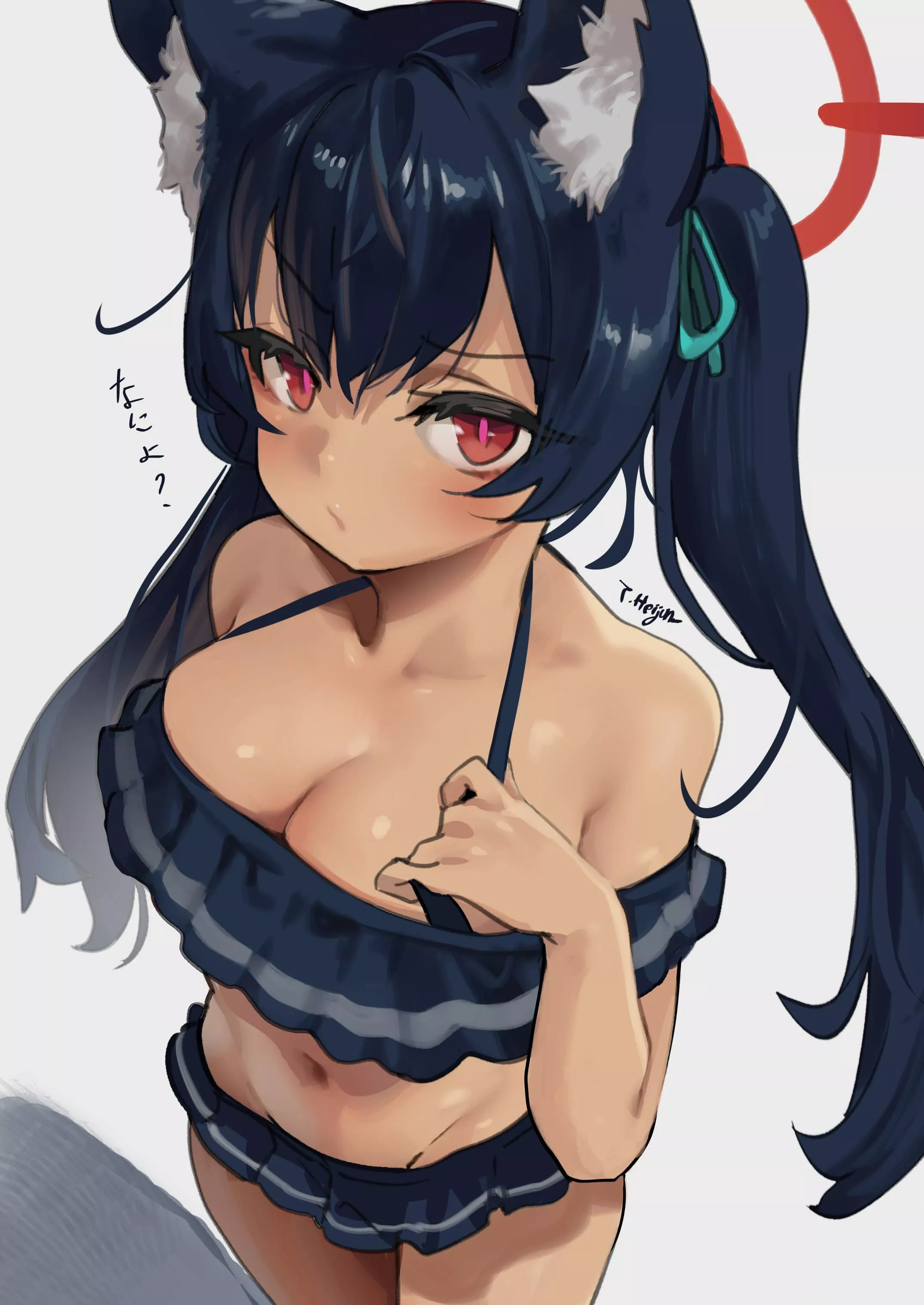 Serika in swimsuit - quick drawing