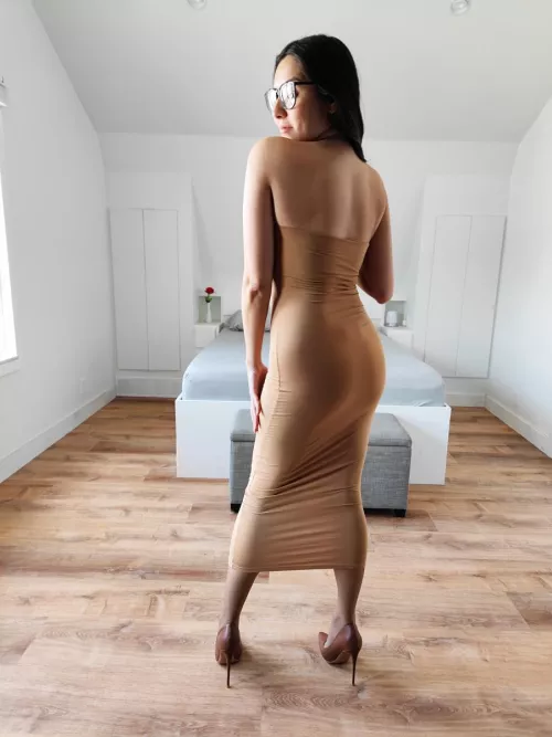 This tube dress is like one long pencil skirt