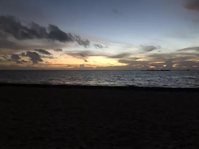 Watching the sunrise in the DR.