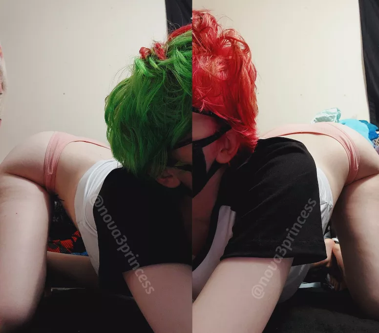 Which side are you choosing, pink or green