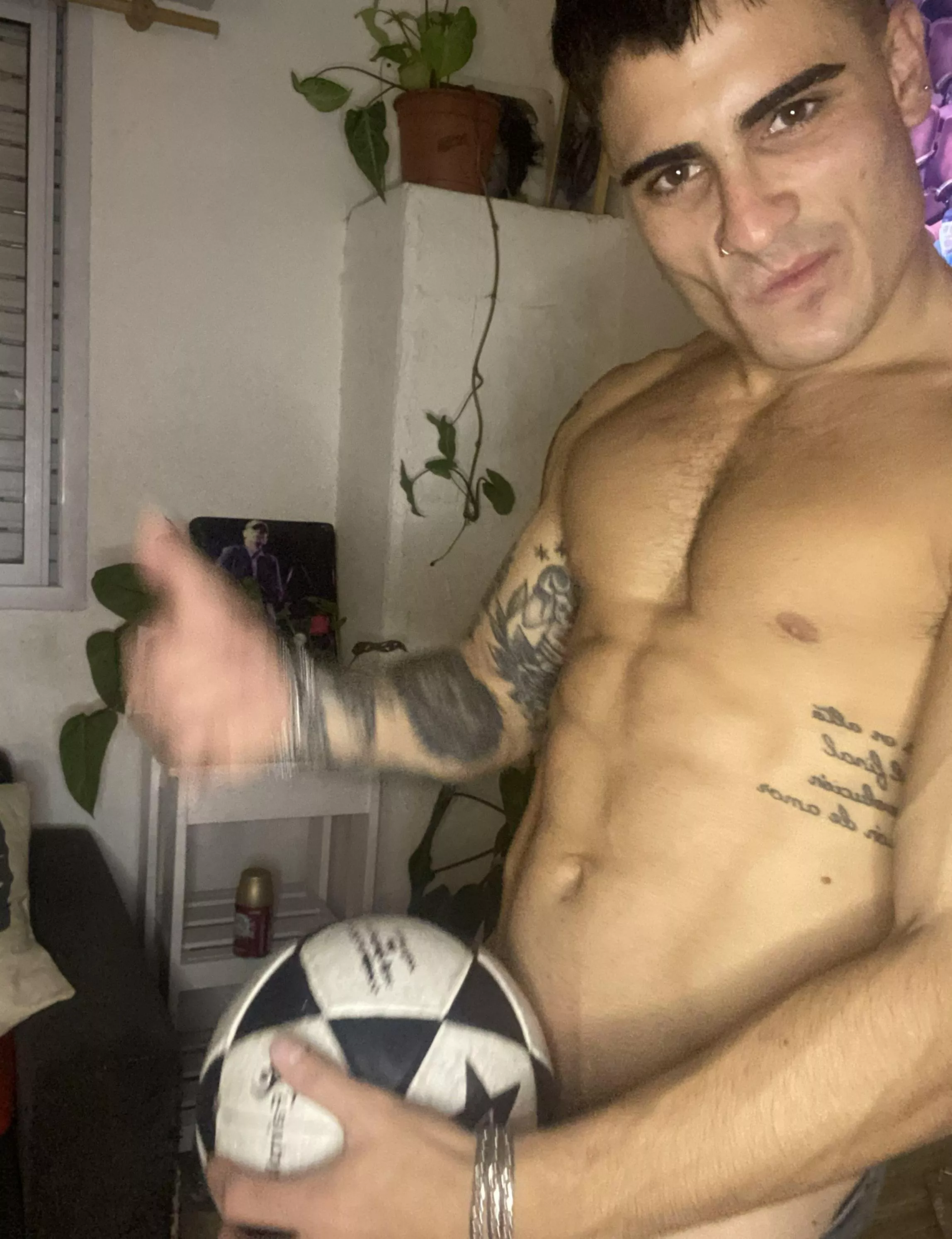 Who needs a goal when you can score with these muscles 