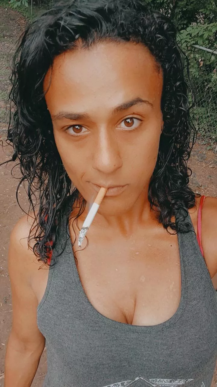 Who wants to see me smoke topless next time? 🌬