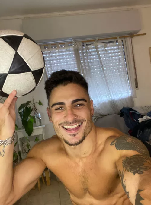 Who's ready to score with this hot soccer scally?