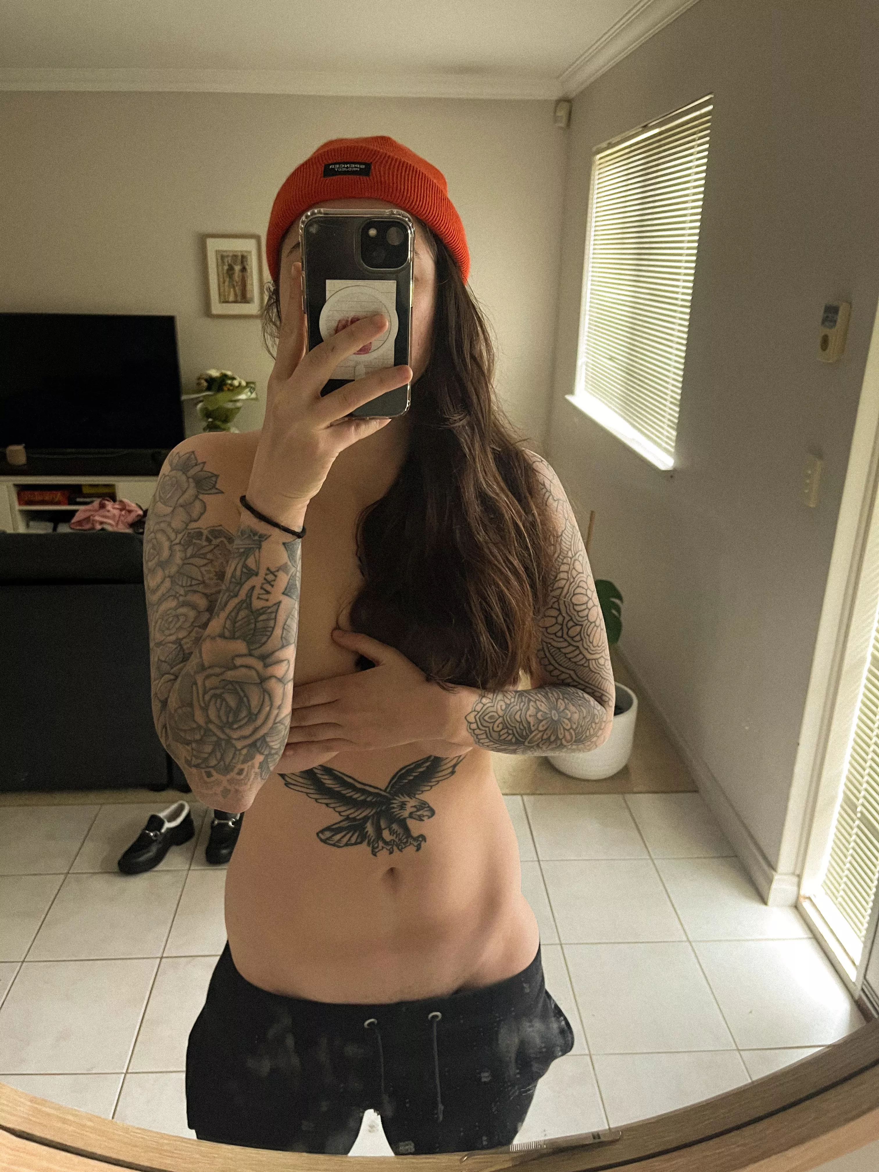 Cold enough for a beanie, not a shirt 😜