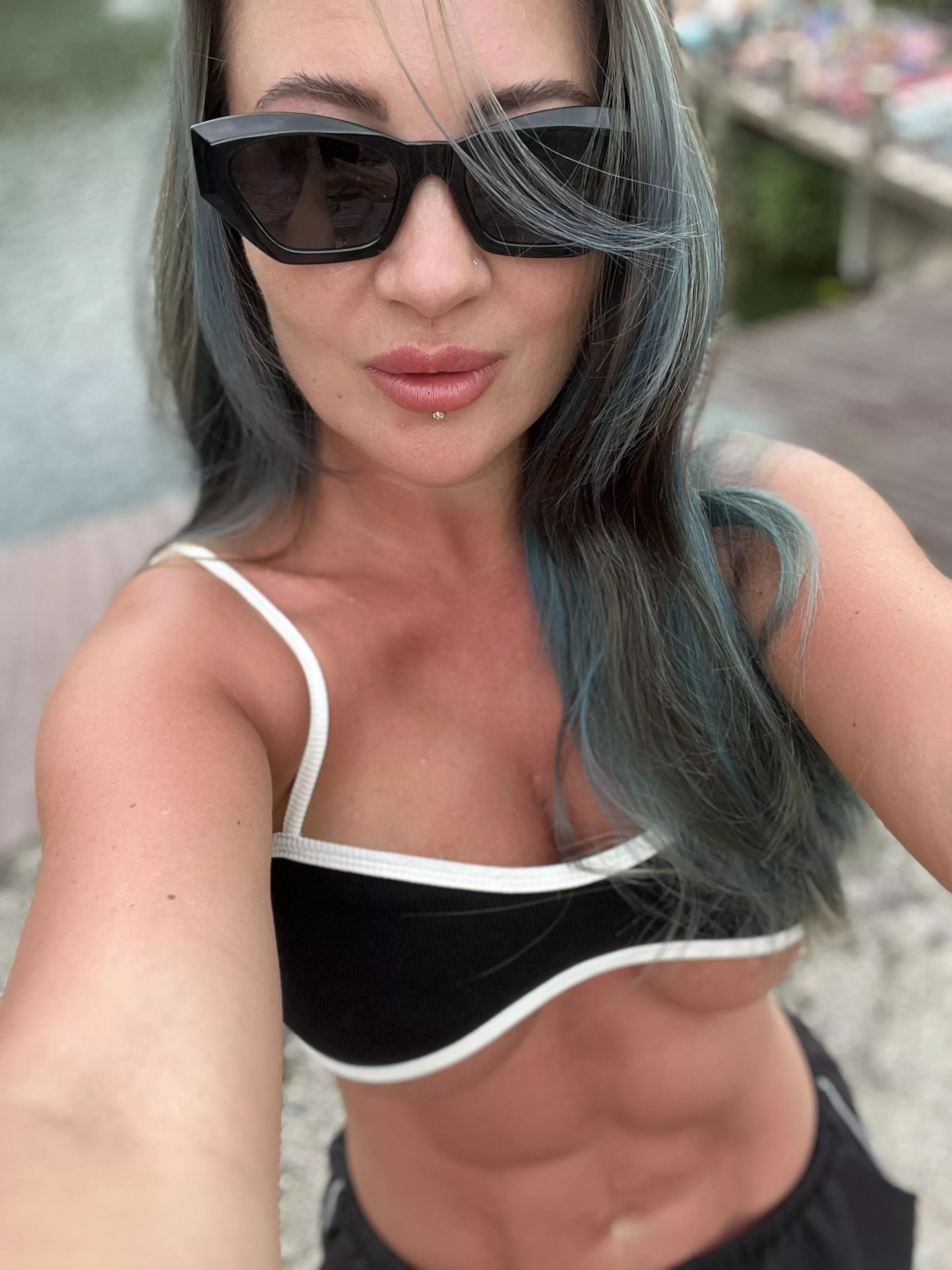 (F) I'm going to sunbathe after a hard workout