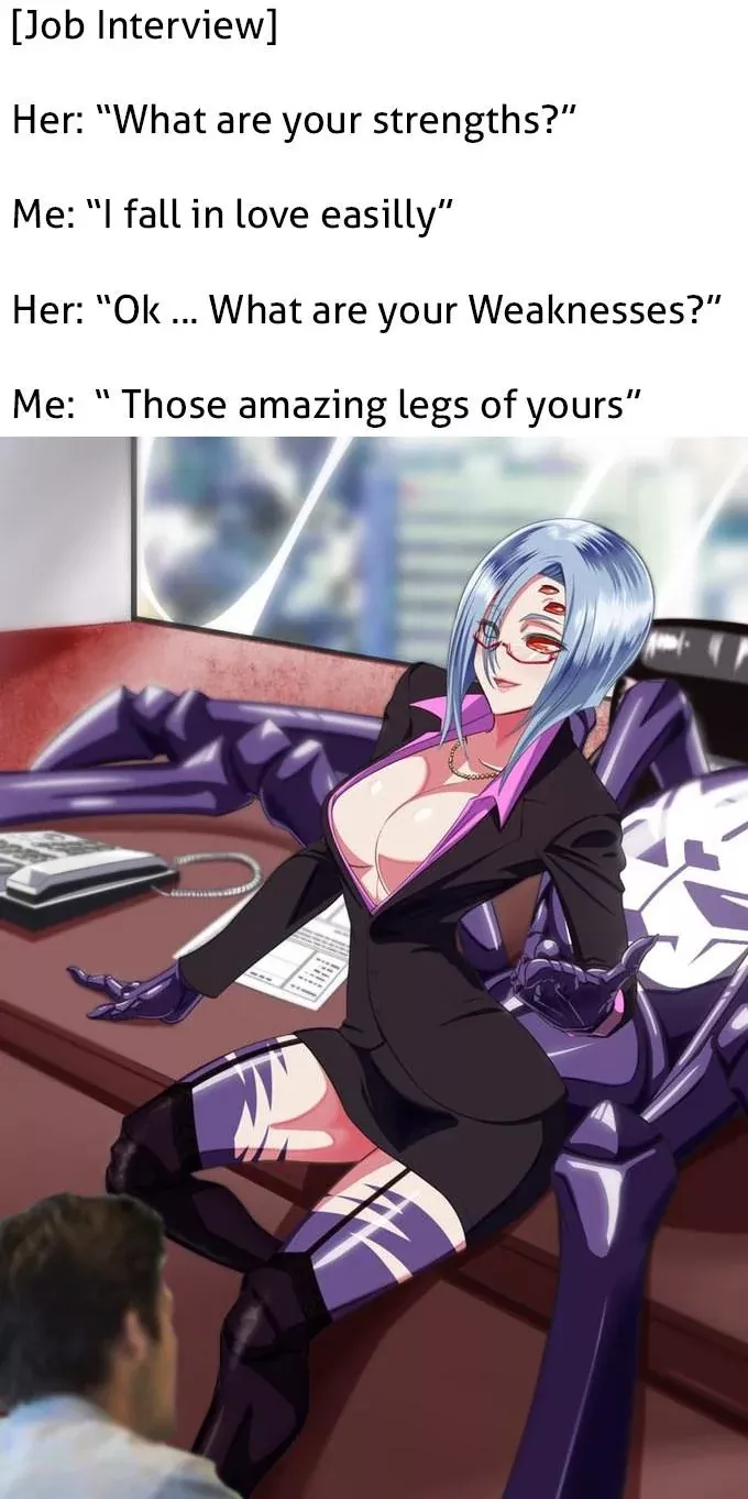 How can I work effectively if I'm distracted by those sexy spider legs 