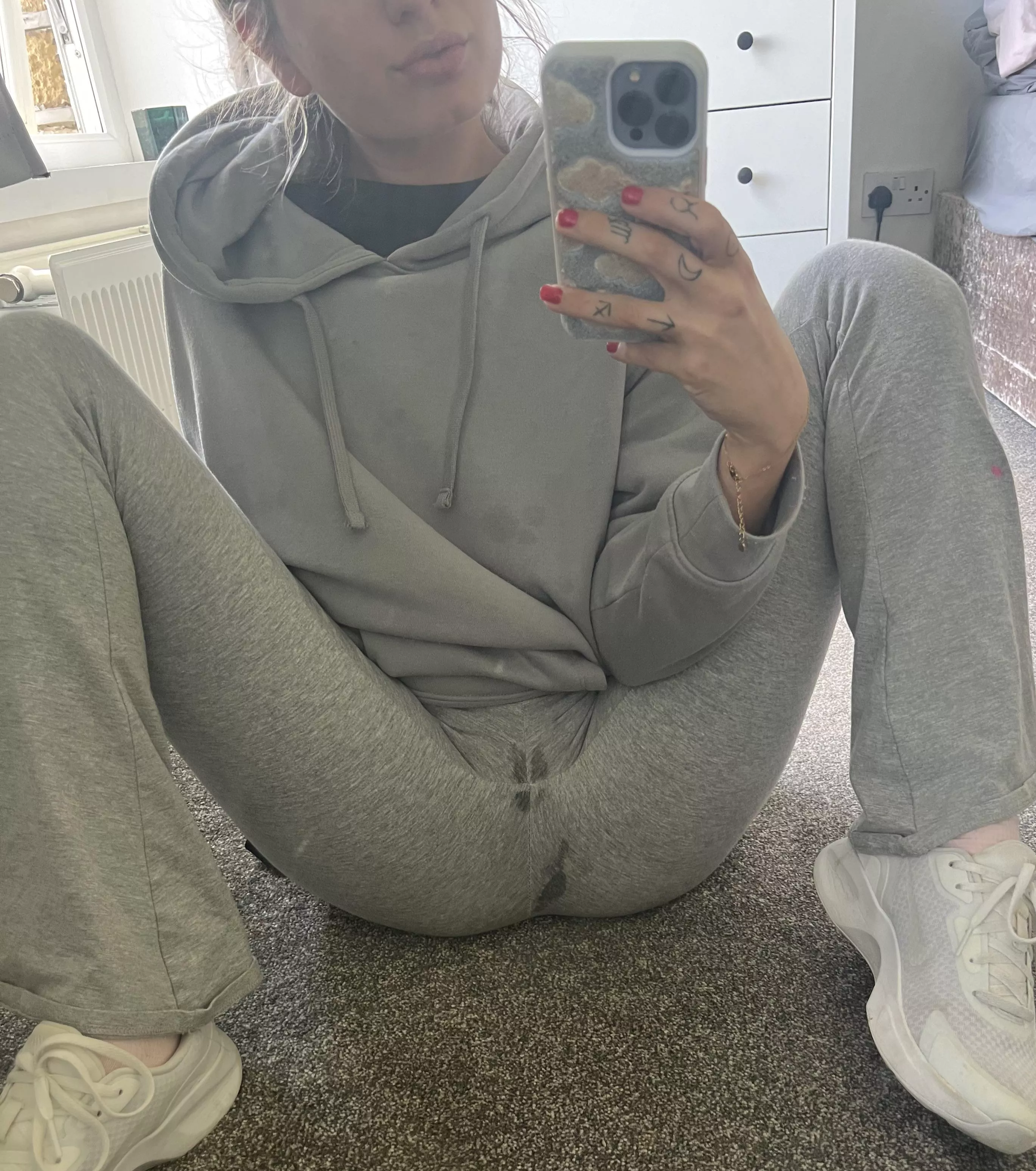 I probably shouldn’t go commando in grey pants…