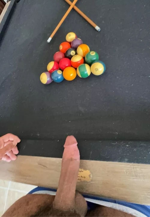 Let’s play Pool, but use my stick instead 
