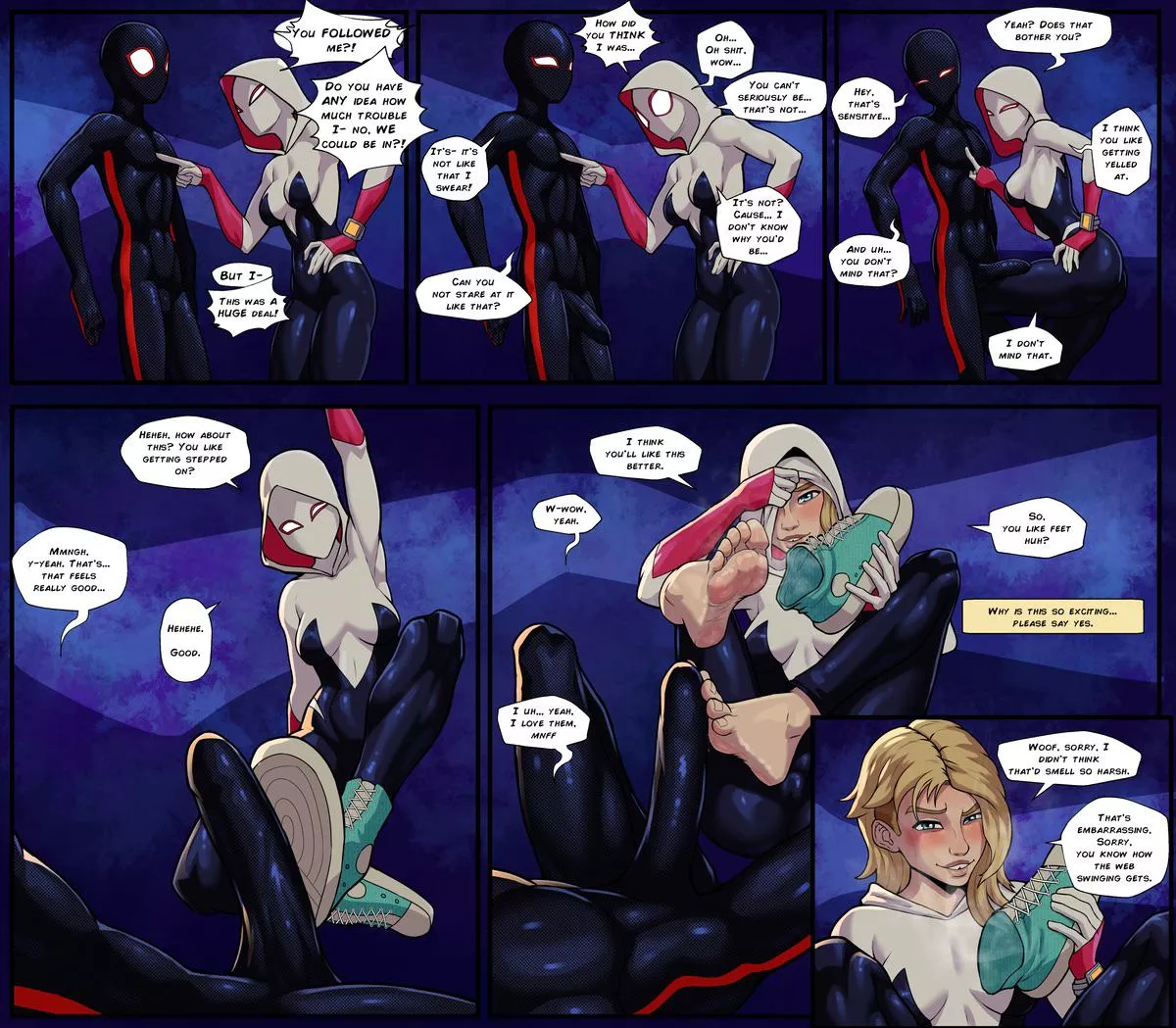 Miles and Spider-Gwen (kokobiel) [Marvel]