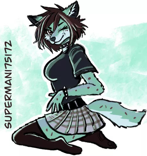 Mint Chocolate Chip (commission by me)