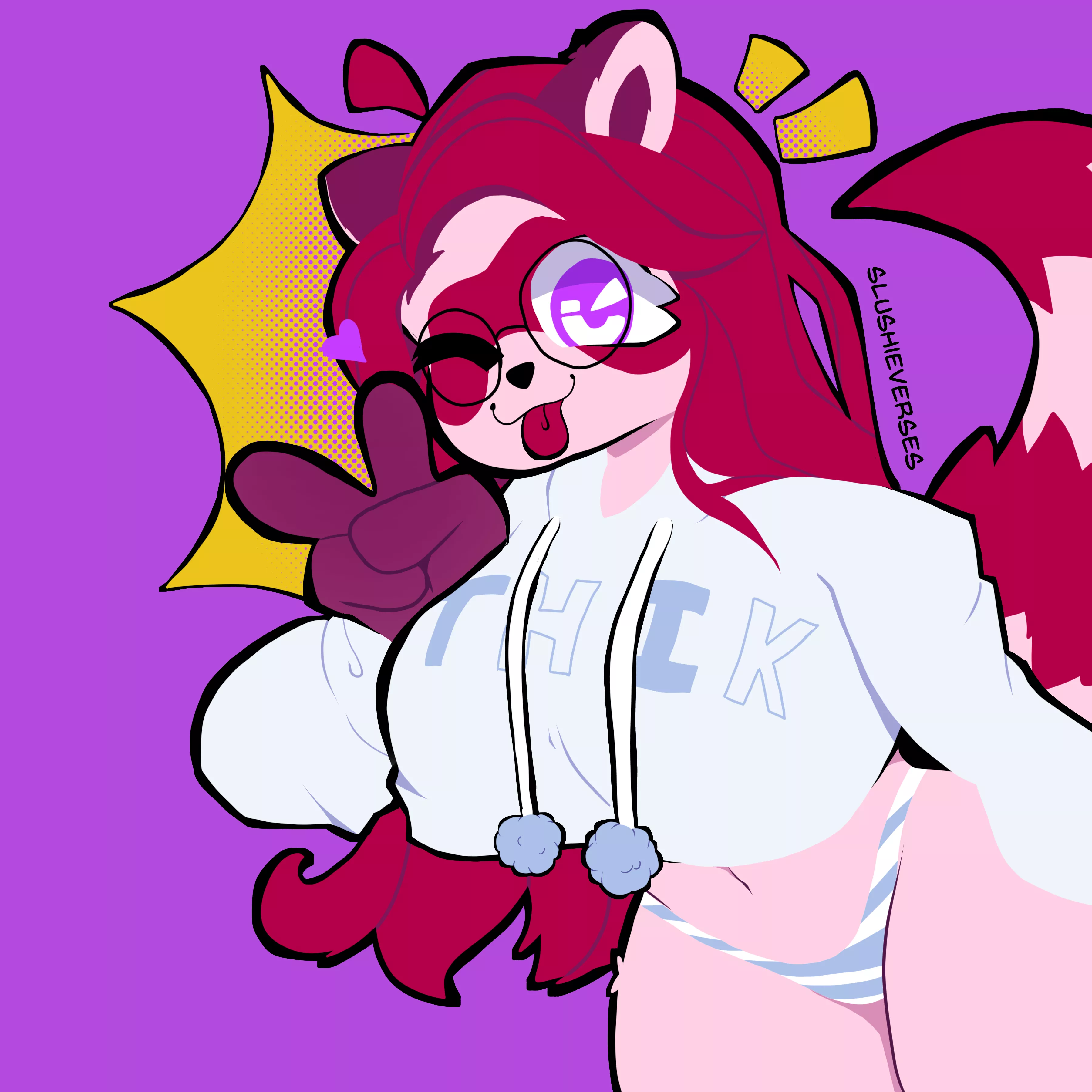 shes a lil' dumb [art by me] :3