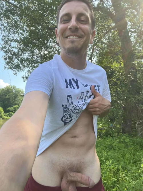 Technically I was in my neighbors yard…