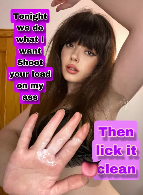 Then lick it clean [oc]