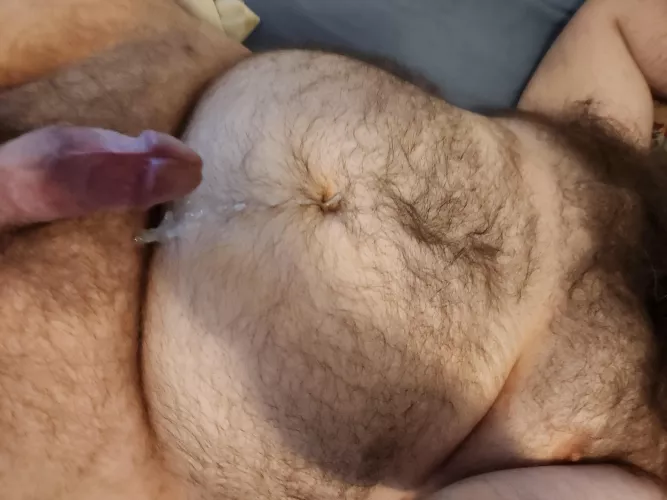 Wish you had licked up my cum