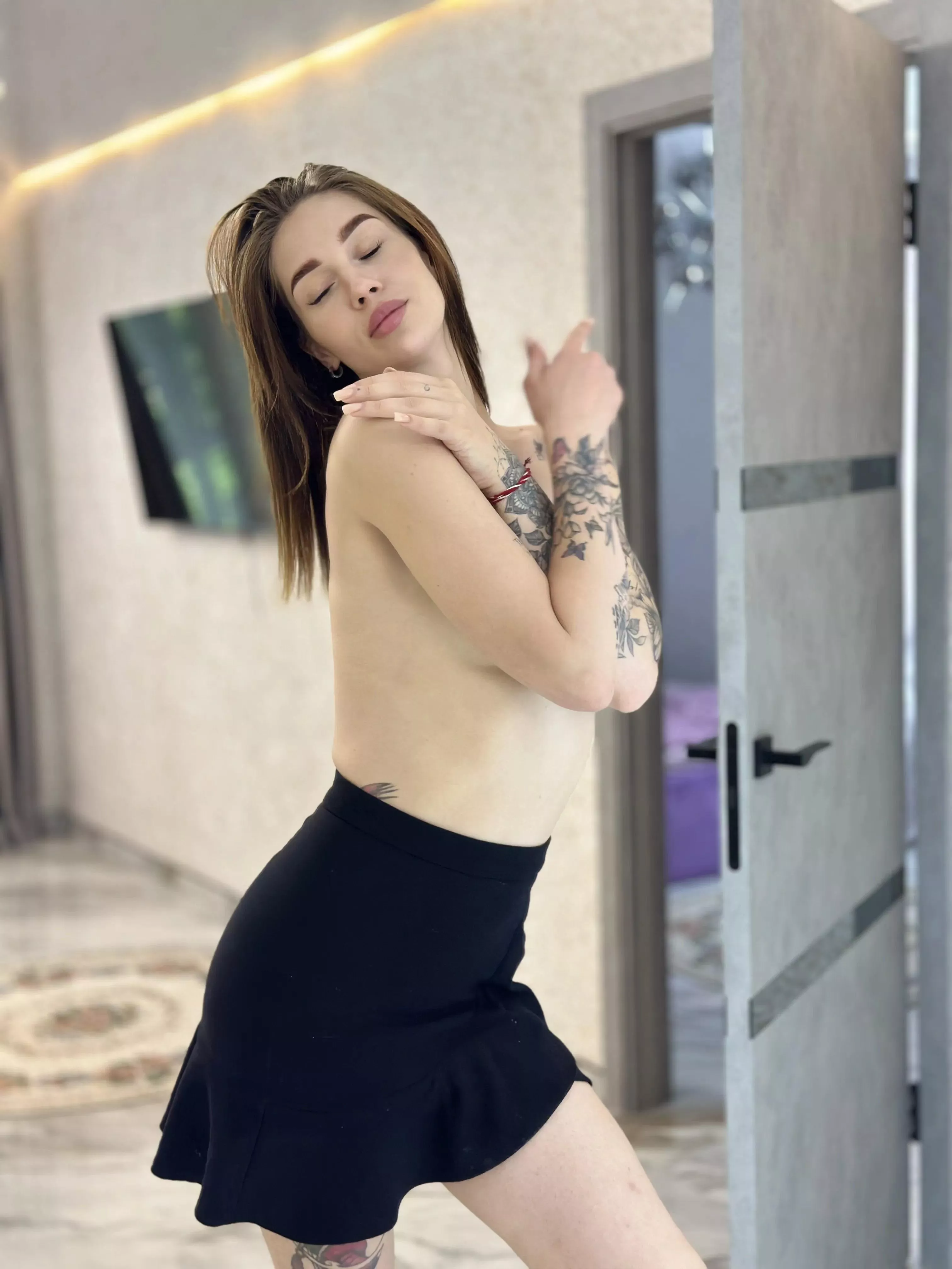 Boss said not to wear a shirt to the office today.