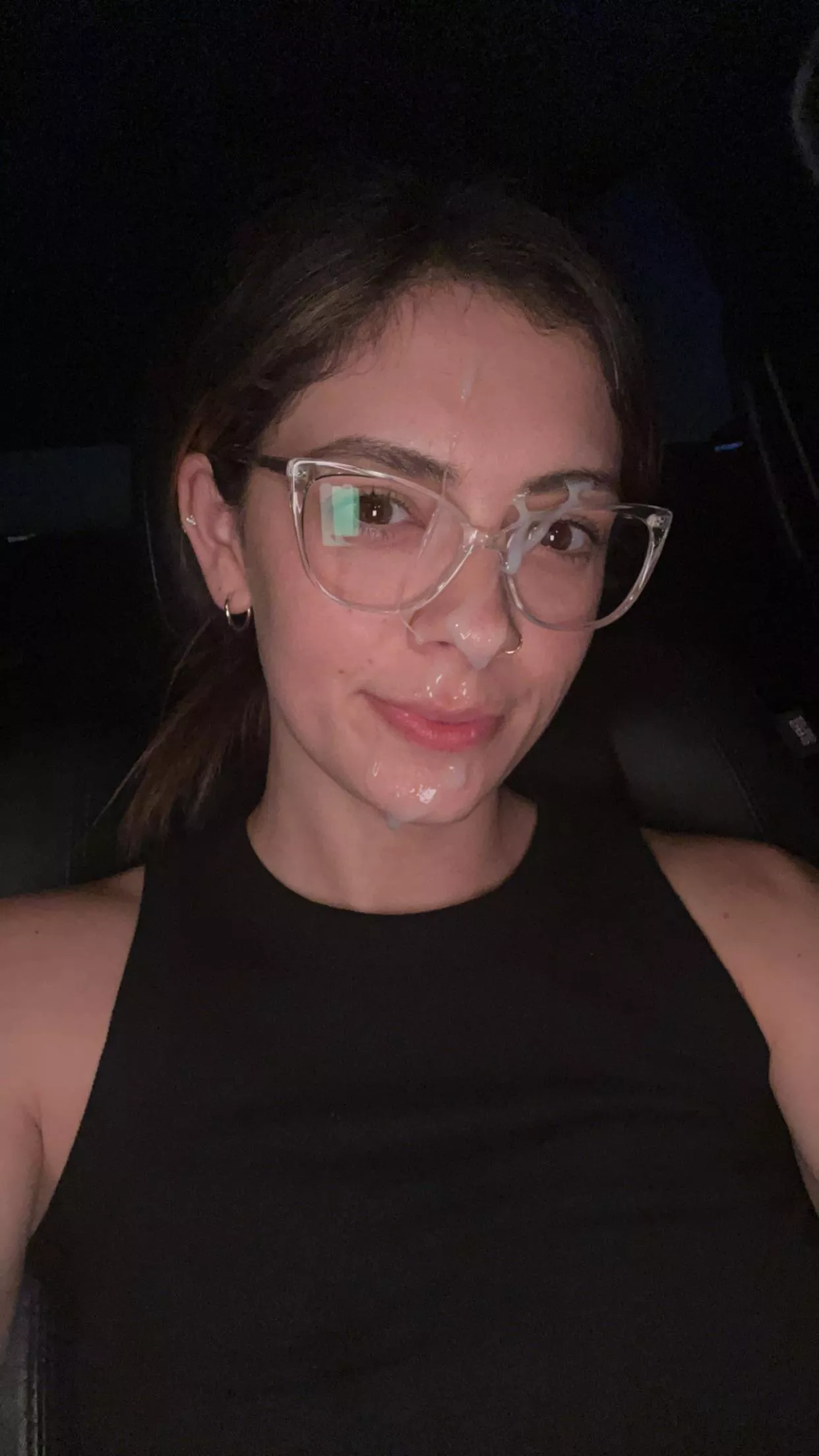 Cumslut always gets what she wants on date night 