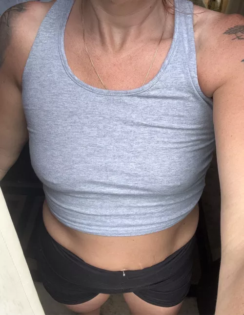 Getting ready to workout 