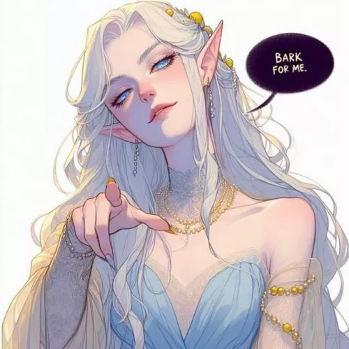 “It’s time I remind you of the inferiority of the mortal races. Down like the dog you are, slave.”