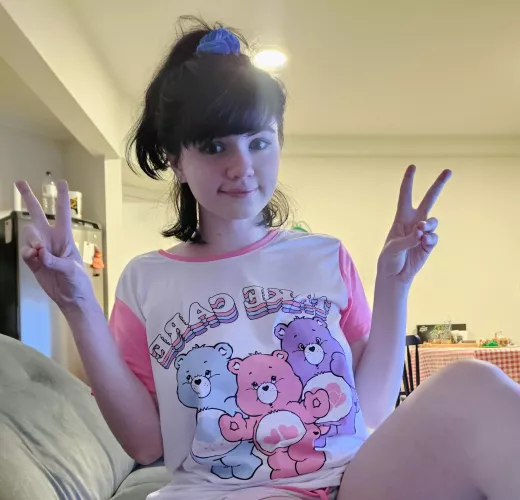 Just chilling in my pajamas!