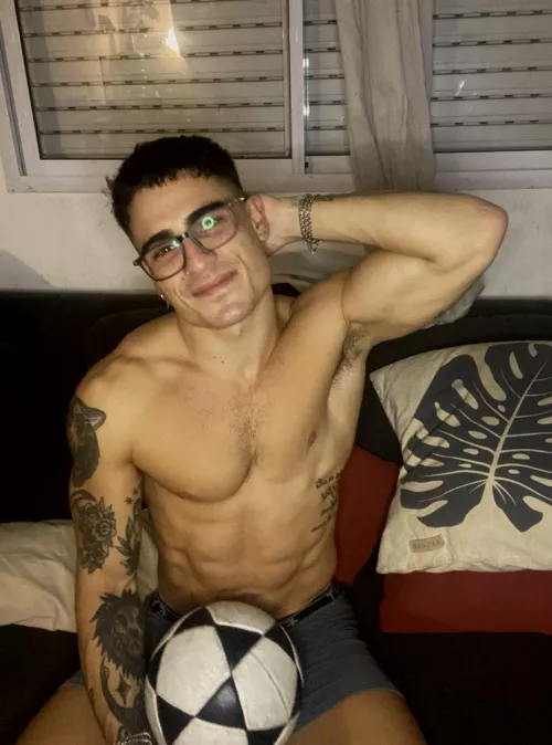 Soccer skills aren't the only thing I'm good at flexing 