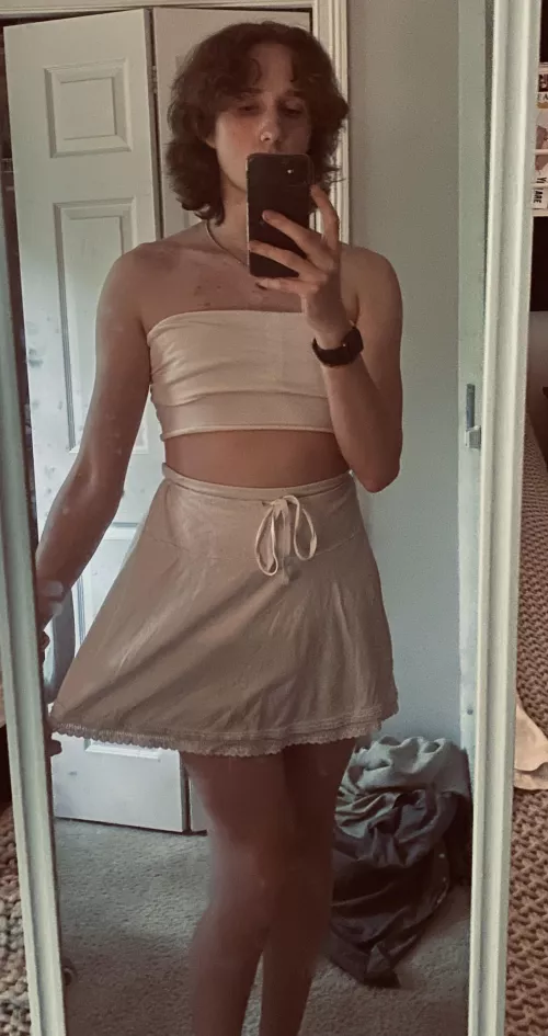 Felt cute in this one 🤍