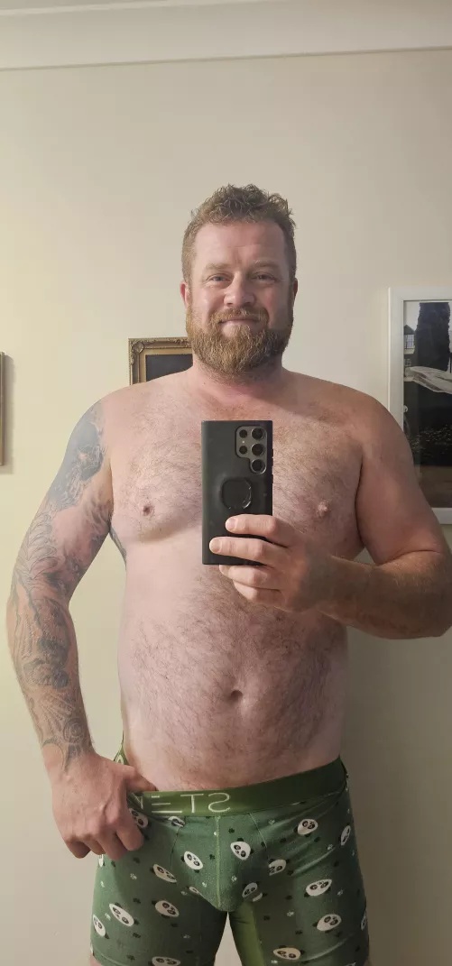 Just a man in his underwear 