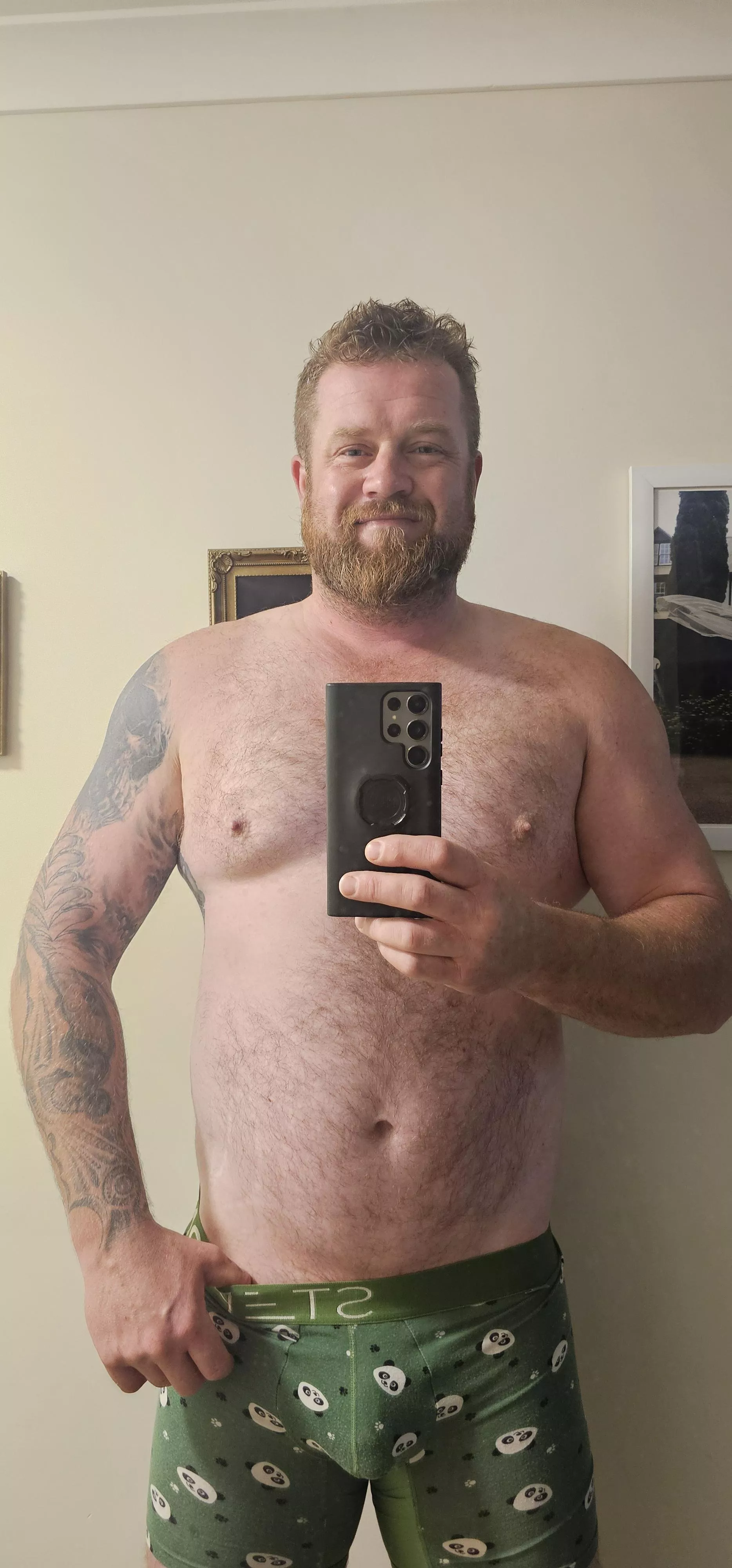 Just a man in his underwear 