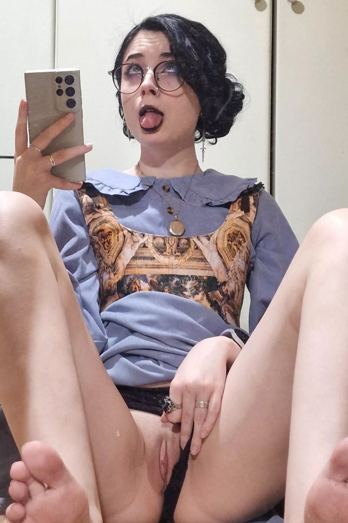 Just that my horny face as it is