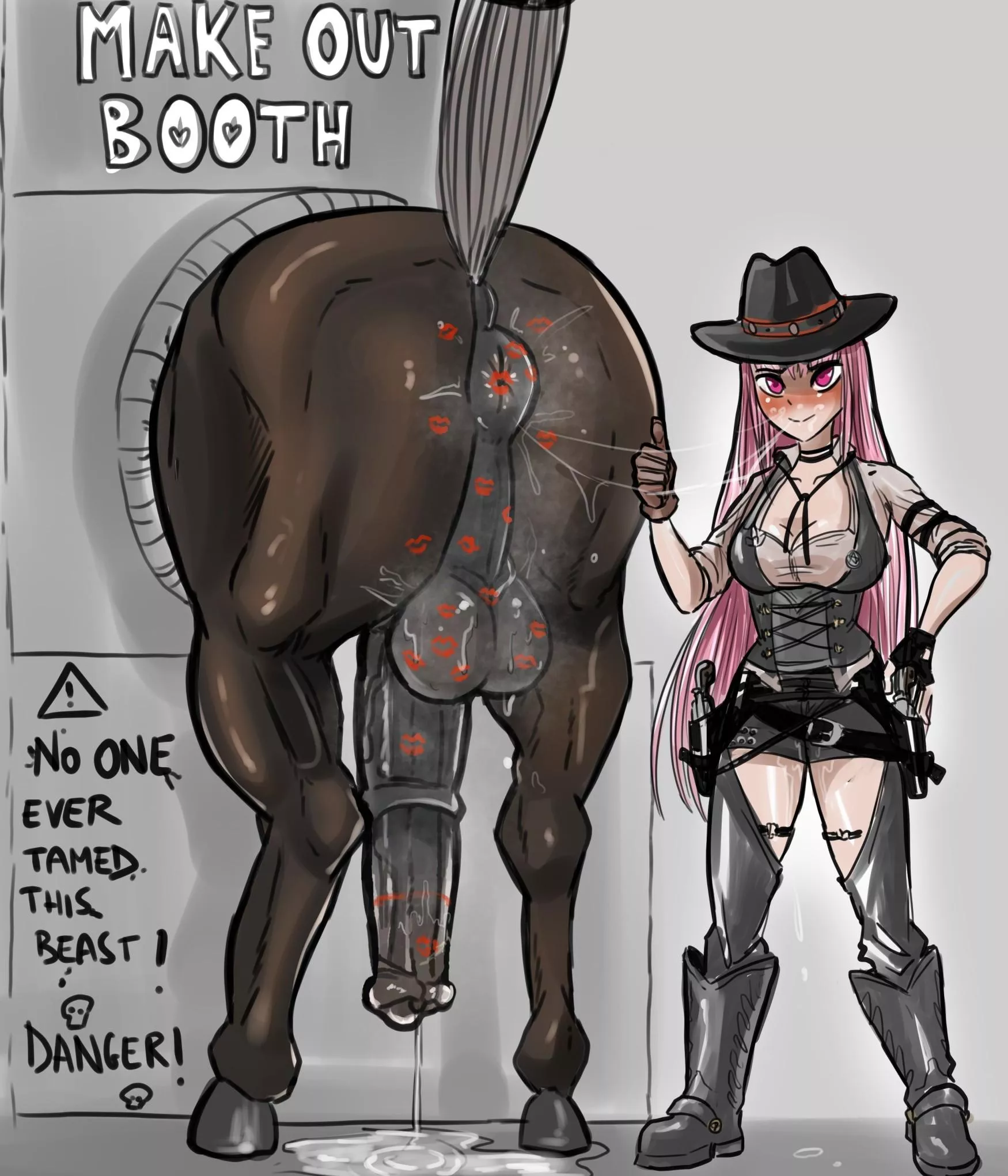 Mori Calliope Horse hentai posta-thon day 24 (Sinsigat)