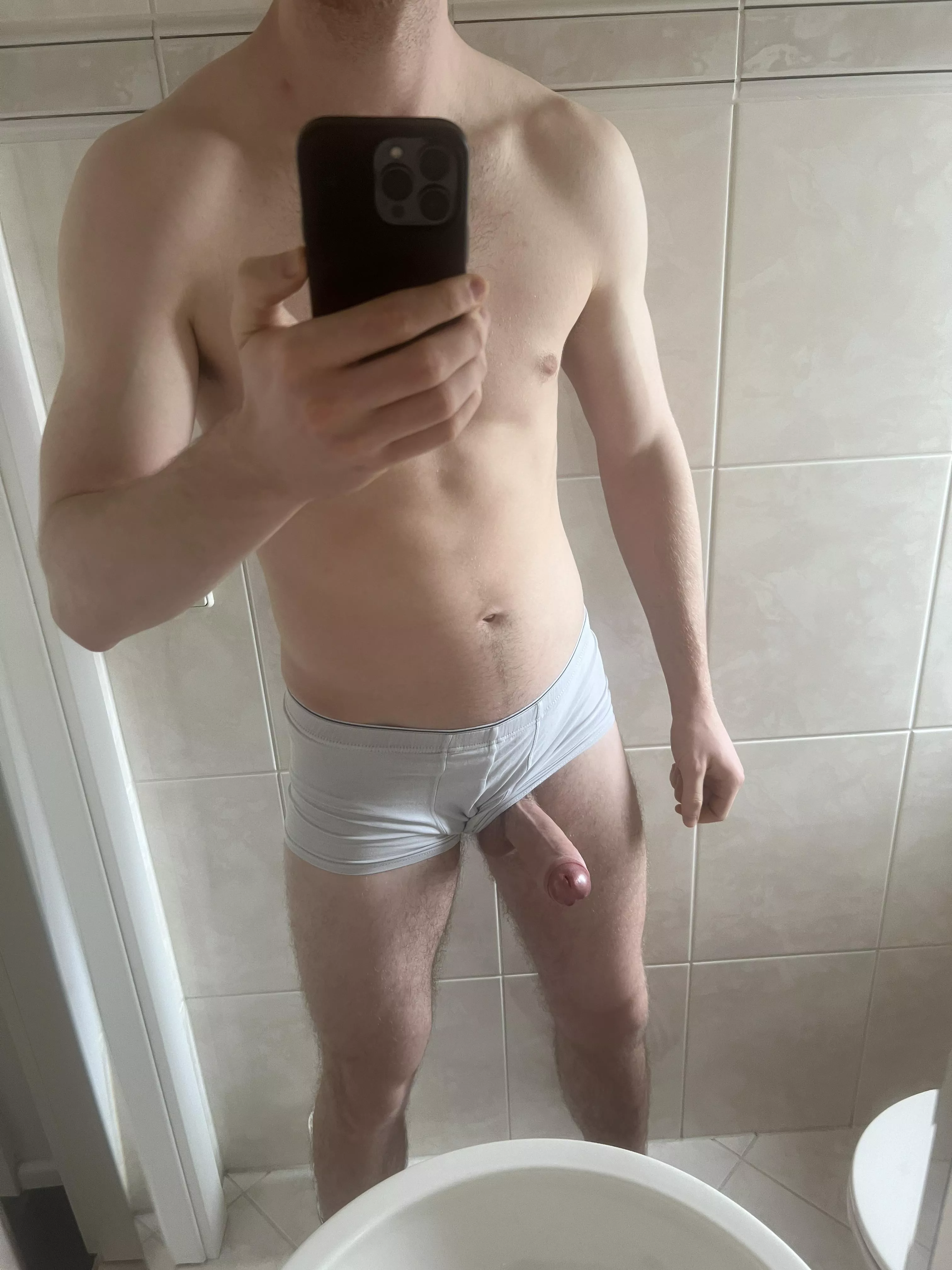 Morning wood... more like morning would you please take care of this for me?