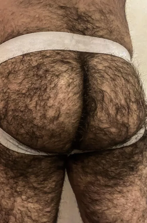 Post workout hairy ass