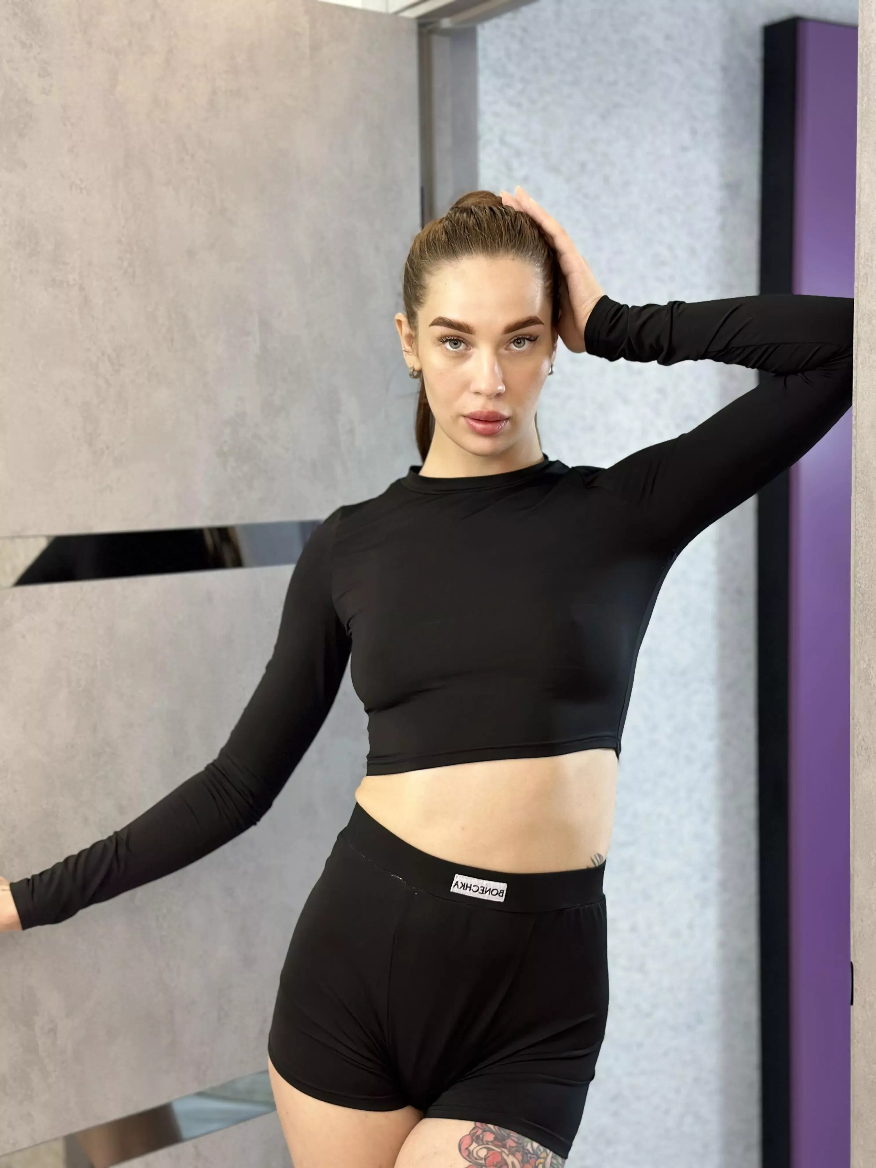 Selfie before training; Stay fit, stay young