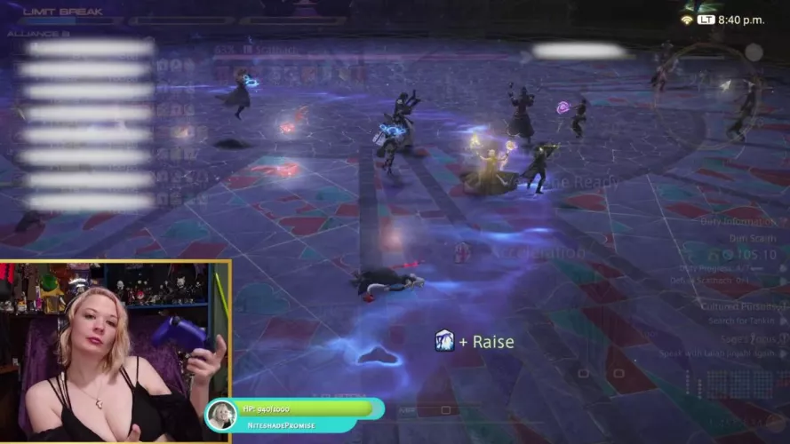 This bitch raid boss kept dropping me.  Love for all the healers that gotta rez my ass.