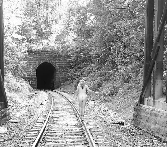 Well, I guess trespassing on the tracks 'cause I felt 