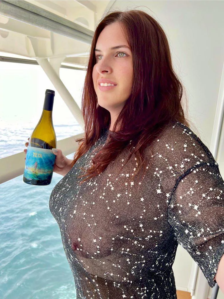 Wine on the balcony.